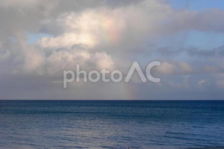 ウヴェア島169　黄昏の虹 ニューカレドニア,ウヴェア島,楽園の写真素材