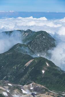夏の室堂平 室堂平,夏,綺麗の写真素材