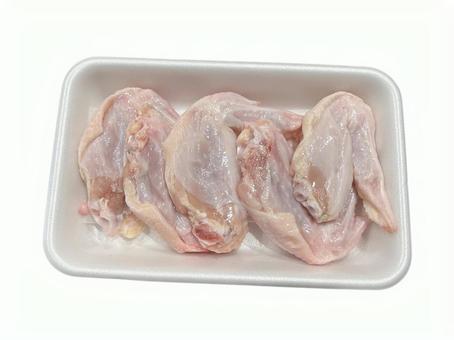 手羽先　なま 手羽先,トレー,生肉の写真素材