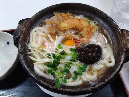 鍋焼きうどん 鍋焼きうどん 鍋焼き,鍋やき,なべやきの写真素材