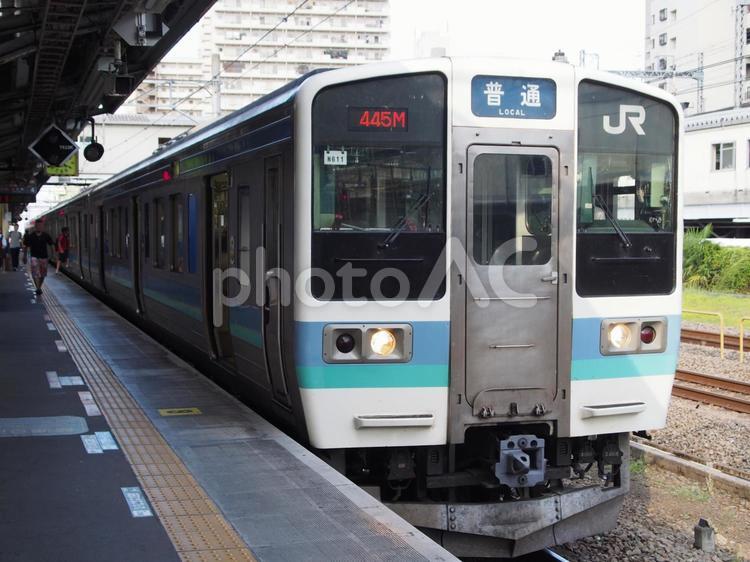 中央線の普通列車 鉄道,列車,普通の写真素材