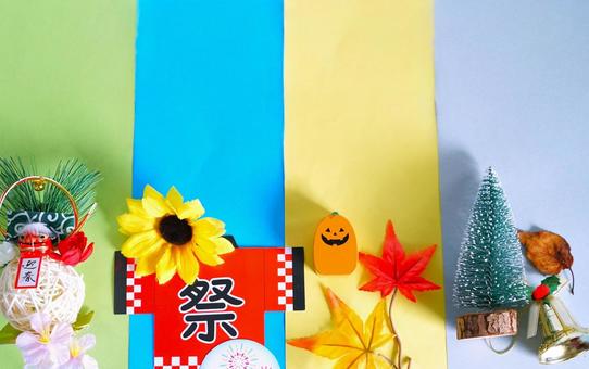 四季のイベント(スペース) 四季のイベント(スペース) 春夏秋冬,イベント,正月の写真素材