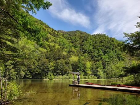 上高地 上高地 長野,上高地,きれいの写真素材