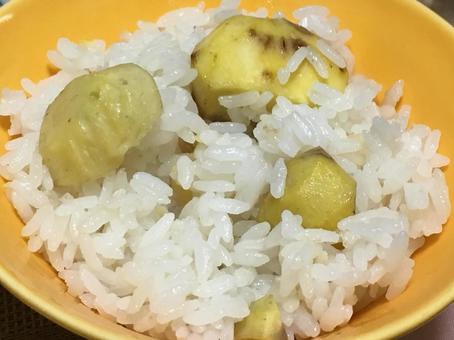 栗ごはん 栗ごはんの写真