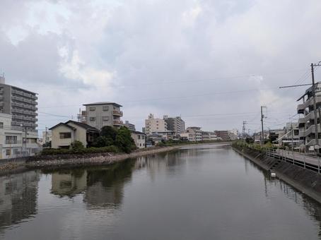 江ノ口川下流(昭和橋付近) 江ノ口川下流(昭和橋付近)の写真