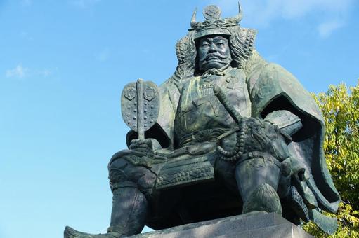 武田信玄公の像3（高解像度） 武田信玄,武田信玄像,像の写真素材