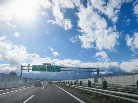 東北道 東北道,東北自動車道,福島jctの写真素材