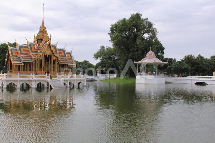 タイアユタヤのバンパイン宮殿 バンパイン宮殿,アユタヤ,王宮の写真素材