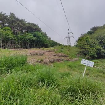 山中の鉄塔 山中の鉄塔 鉄塔,登山,登山道の写真素材