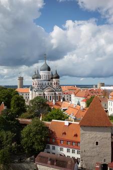 タリン歴史地区　エストニア タリン,アレクサンドル・ネフスキー大聖,エストニアの写真素材