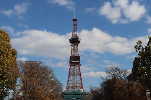 さっぽろテレビ塔 北海道,札幌市,電波塔の写真素材