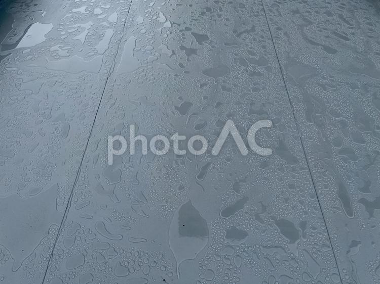 新規塩ビシートで水が浮いてる様子⑤ 塩ビ,シート,撥水の写真素材