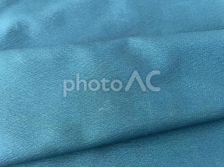 青系の風呂敷のテクスチャ７ 青,青系,ピーコックブルーの写真素材