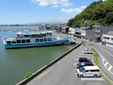 笠岡市伏越港 笠岡市伏越港 笠岡市伏越港,岡山県,フェリー乗り場の写真素材