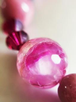 天然石・アゲート クリア,丸い,粒の写真素材