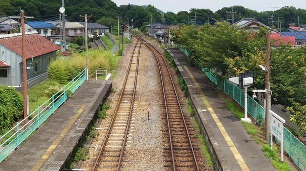 JR八高線 明覚駅 埼玉県ときがわ町 JR八高線 明覚駅 埼玉県ときがわ町 明覚駅,八高線,jrの写真素材