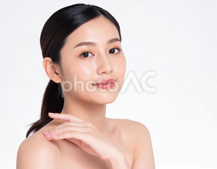 美容を意識する女性 女性,スキンケア,美容の写真素材