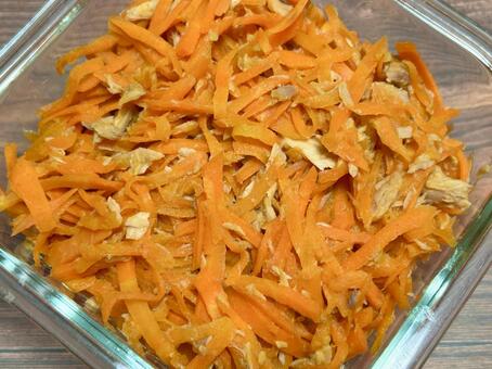 人参しりしり 料理,人参,常備菜の写真素材