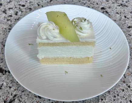メロンのショートケーキ メロンのショートケーキの写真