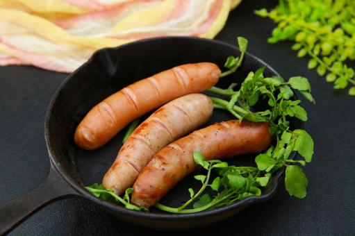 ソーセージ ソーセージ ソーセージ,肉,豚肉の写真素材