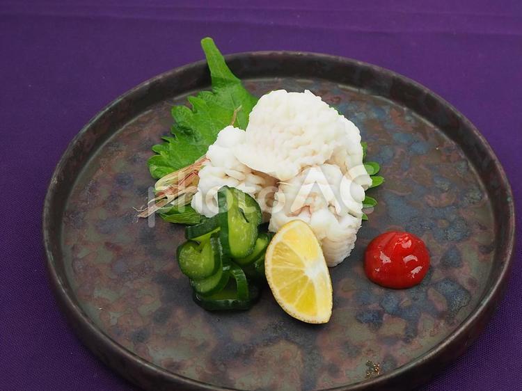 ハモの湯引き梅肉とともに４ 鱧の湯引き,鱧,ハモの湯引きの写真素材
