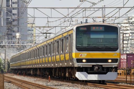 JR総武線、E231系0番台、B82編成 JR総武線、E231系0番台、B82編成 jr,総武線,e231系の写真素材