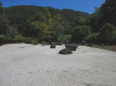 長野県-中禅寺-枯山水庭園 長野県-中禅寺-枯山水庭園 中禅寺,寺,龍王山の写真素材