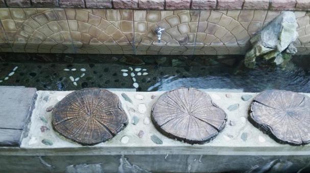 足湯 足湯,温泉,湯の写真素材