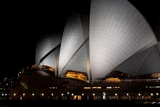 Sydney Opera House night view, JPG