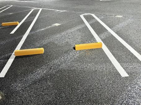 駐車場一角 駐車場一角 駐車場,スペース,ラインの写真素材