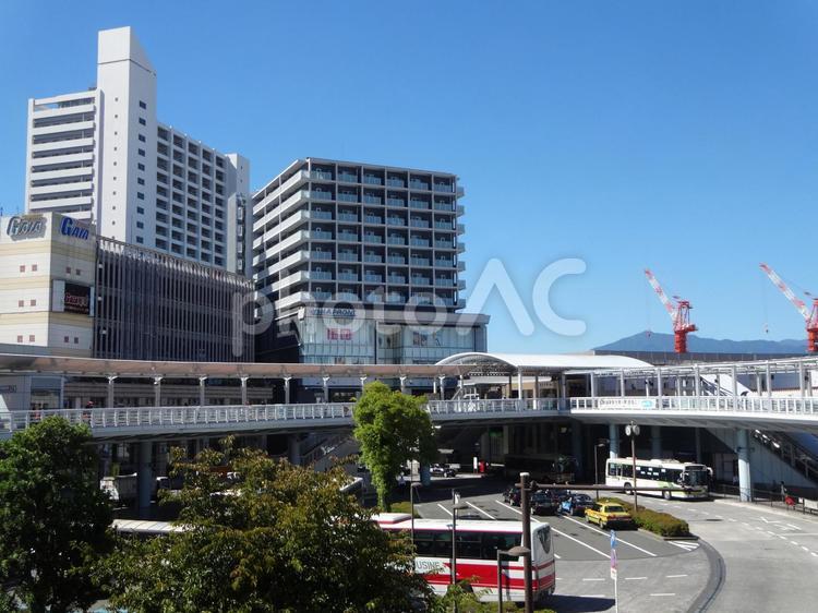 小田急海老名駅と駅前の風景 小田急,海老名,海老名駅の写真素材