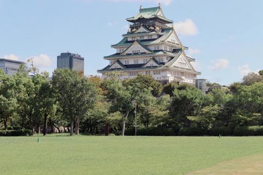 照片, 大阪城, 天守阁, 历史古迹, 