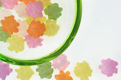 甘味　20　金平糖 金平糖,コンフェイト,和菓子の写真素材