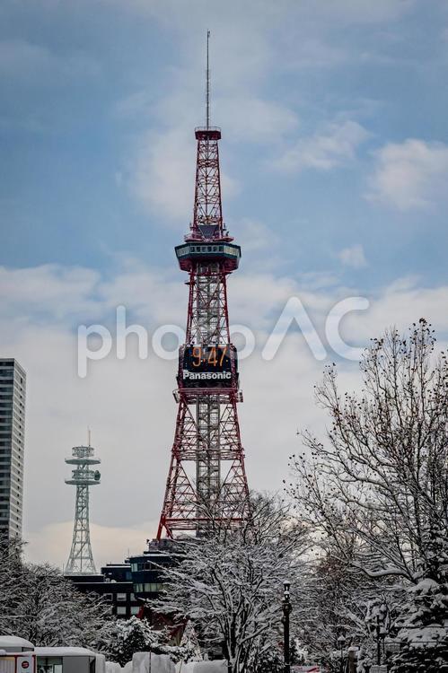 北海道　さっぽろ雪まつりの風景 北海道,札幌,札幌市の写真素材