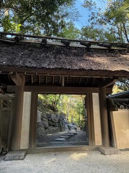 西の丸庭園 和歌山城,西の丸庭園,門の写真素材