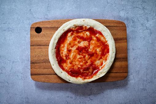 Photo, pizza, kerak, tomato sau, 