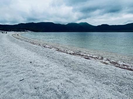 宇曽利山湖 宇曽利山湖 青森県,むつ市,下北半島の写真素材