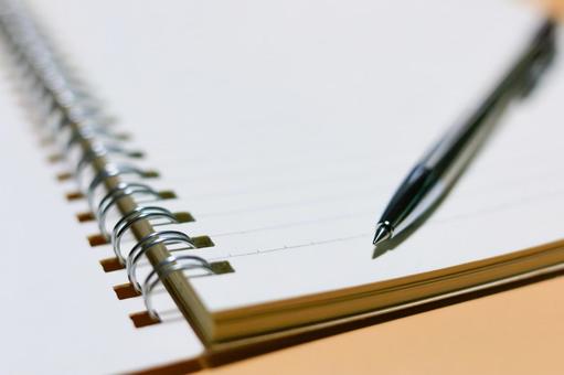Spiral notebook and ballpoint pen tip Writing utensils, JPG