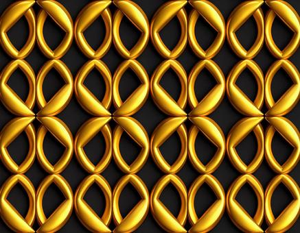 金の立体装飾模様 金の立体装飾模様の写真