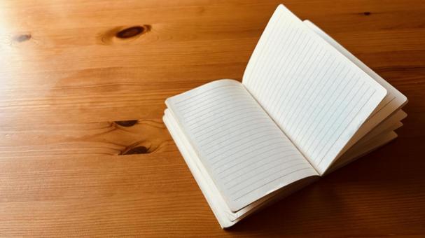 ノート、コピースペース ノート、コピースペース ノート,メモ帳,メモの写真素材