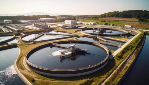 排水処理場 排水処理場の写真