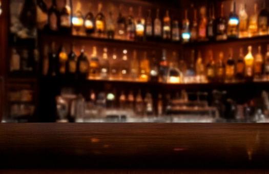 バーのカウンターの写真