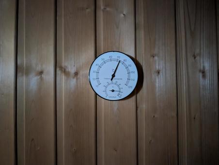 温度計 温度計,ロウリュ,サウナの写真素材