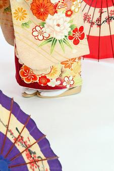 和装 和装,晴れ着,振袖の写真素材