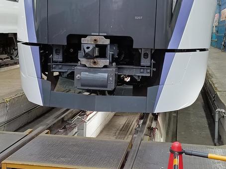 E353系前面排障器 E353系前面排障器 鉄道,jr,jr東日本の写真素材