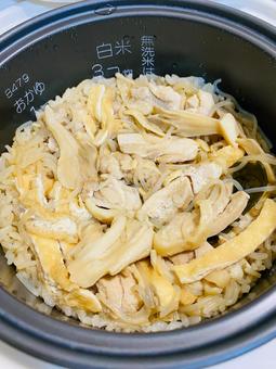 Healthy chicken and mushroom rice, JPG