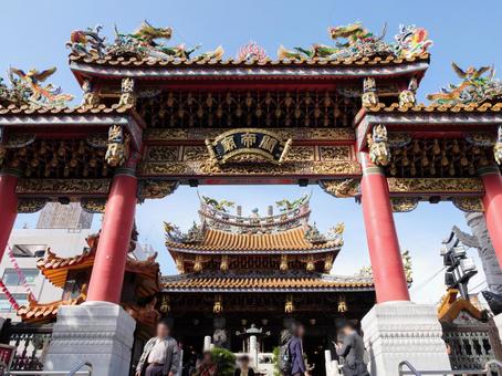 Yokohama Chinatown · Togo Temple (か ん い い び ょ う), yokohama chinatown, asie, point de repère, JPG