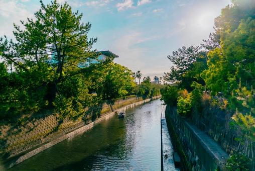 【鹿児島】鹿児島市内の川の写真