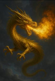 黄金のドラゴンの写真