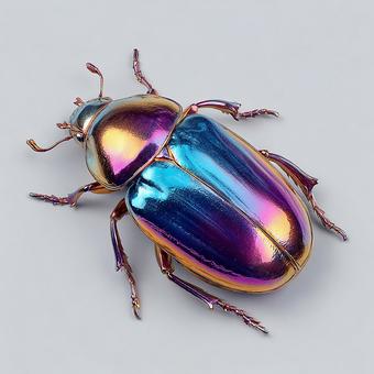 複雑な光沢を持つ玉虫の質感 複雑な光沢を持つ玉虫の質感の写真